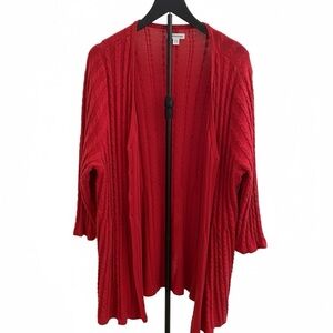 Croft & Barrow Vibrant Red Women's Cardigan